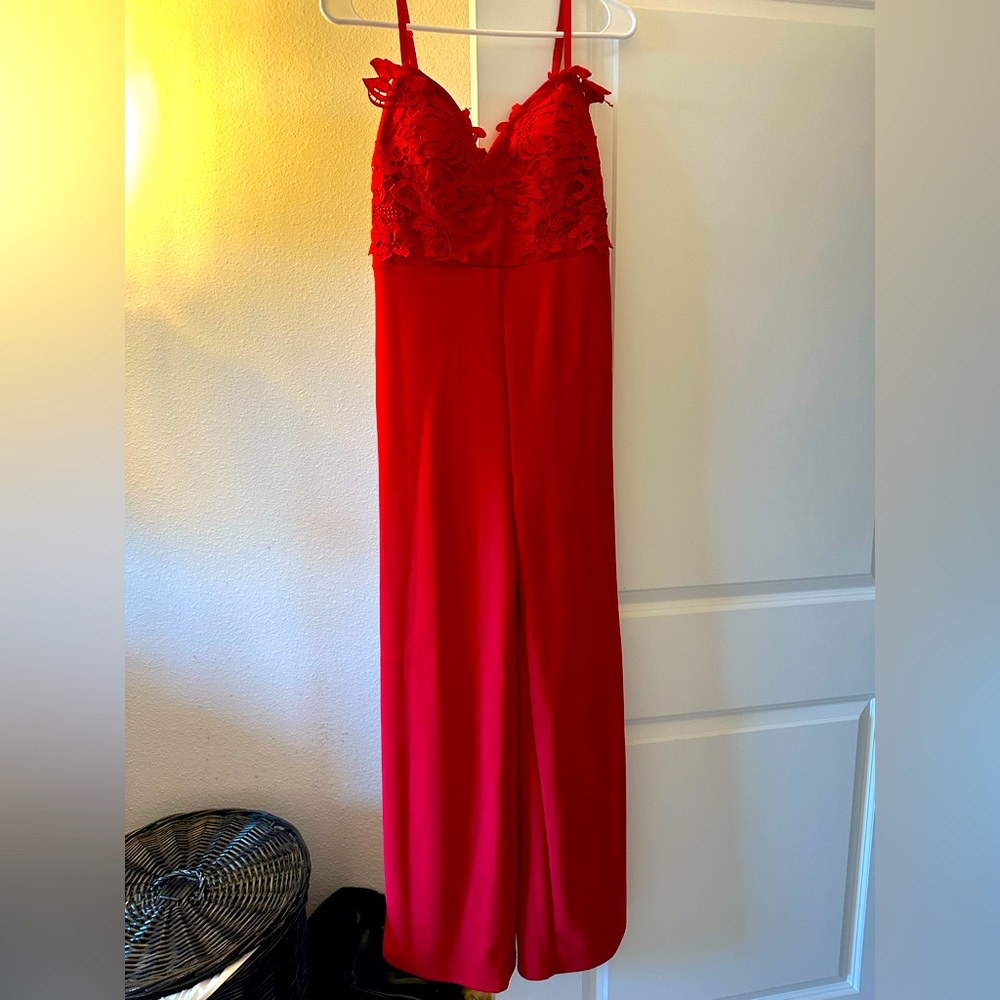 Red jumpsuit/onesie romper